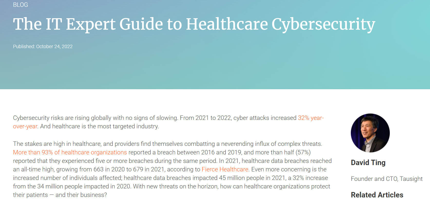 The IT Expert Guide to Healthcare Cybersecurity