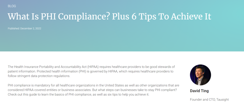 What Is PHI Compliance? Plus 6 Tips To Achieve It