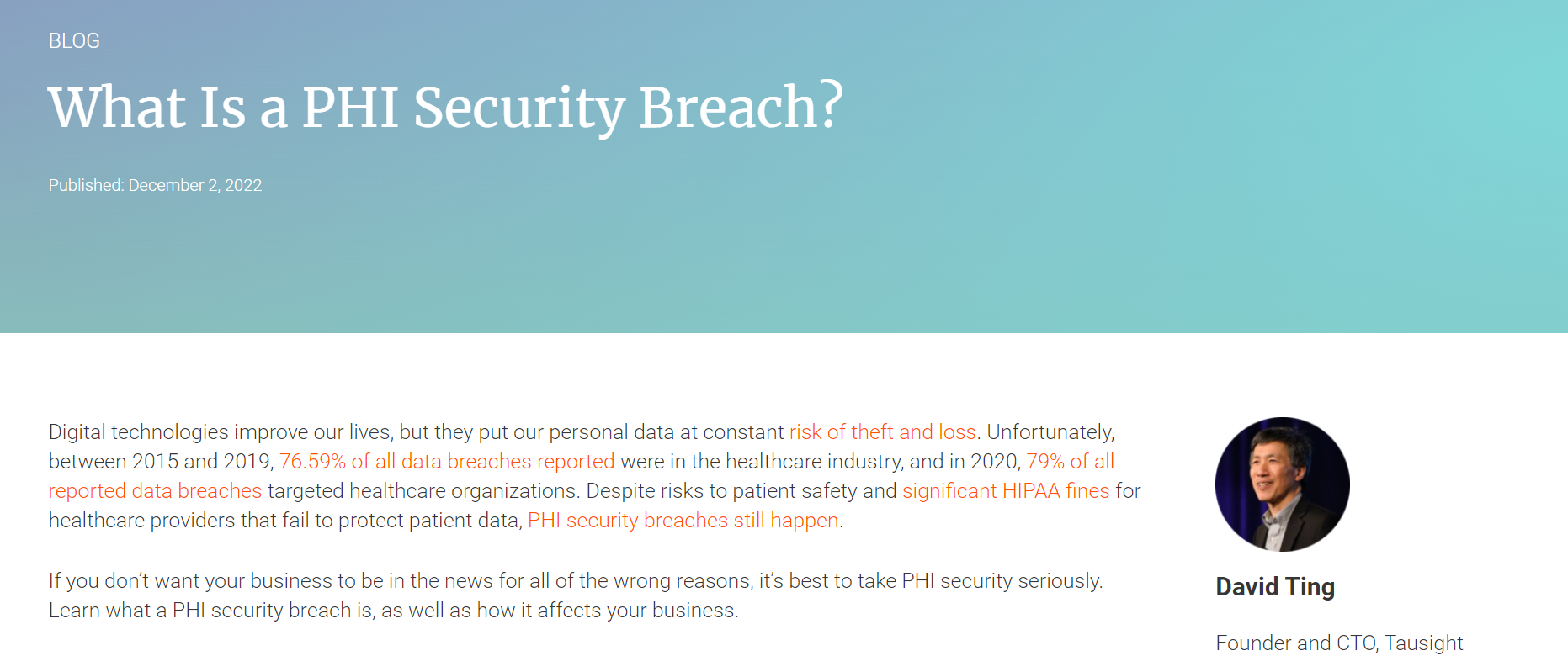 What Is a PHI Security Breach?